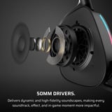Corsair  casque gaming over-ear Noir