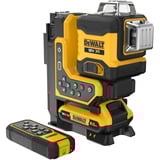 DEWALT Laser multi-lignes sans fil 3x360° DCLE34035D1, 18 Volts, avec télécommande, Laser Cross Ligne Noir/Jaune