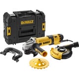 DEWALT Meuleuse d'angle DWE4257KT-QS kit de surface béton, 125mm Jaune/Noir