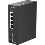 D-Link DIS-100G-06P commutateur réseau Non-géré L2 Gigabit Ethernet (10/100/1000) Connexion Ethernet, supportant l'alimentation via ce port (PoE) DIN rail Noir, Switch Non-géré, L2, Gigabit Ethernet (10/100/1000), Connexion Ethernet, supportant l'alimentation via ce port (PoE), DIN rail