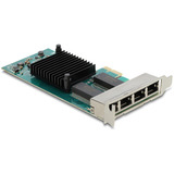 DeLOCK PCI Express x1 vers 4 x RJ45 Gigabit LAN i350, Carte réseau 