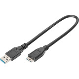 Digitus Câble de connexion USB 3.2 Gen 1 USB-A > Micro USB-B Noir