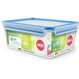 Emsa 508546 boîte hermétique alimentaire Rectangulaire 3,7 L Transparent 1 pièce Transparent/Bleu, Boîte, Rectangulaire, 3,7 L, Transparent, Polypropylène (PP), Élastomère thermoplastique (TPE), Allemagne