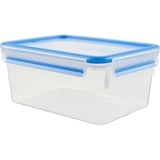 Emsa CLIP & CLOSE Rectangulaire Boîte 3,7 L Bleu, Transparent 1 pièce(s) Transparent/Bleu, Boîte, Rectangulaire, 3,7 L, Bleu, Transparent, Polypropylène (PP), Élastomère thermoplastique (TPE), Allemagne