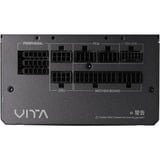FSP VITA GM 1000W unité d'alimentation d'énergie 20+4 pin ATX ATX Noir alimentation  1000 W, 100 - 240 V, 50/60 Hz, 12-6 A, Actif, 100 W
