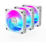 GIGABYTE AORUS EZ CHAIN FAN 120 ICE Carte-mère Ventilateur 12 cm Blanc 1 pièce(s) ventilateurs de boîtier RGB  Noir, 3 pièces, 120 x 120 x 25 mm, Ventilateur, 12 cm, Blanc