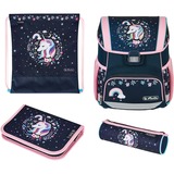 Herlitz Loop Plus Unicorn, Cartable Bleu foncé/Rose