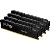 Kingston FURY Kit quadruple DDR5-5200 128 Go, Mémoire vive Noir, KF552C40BBK4-128, Fury Beast, XMP