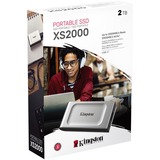 Kingston XS2000 Portable, 2 To SSD externe Argent/Noir, SXS2000/2000G, USB-C 3.2 (20 Gbit/s)