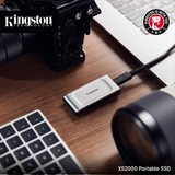 Kingston XS2000 Portable, 2 To SSD externe Argent/Noir, SXS2000/2000G, USB-C 3.2 (20 Gbit/s)