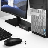 Lindy 39312 commutateur écran, clavier et souris Noir, Switch KVM Noir, 7680 x 4320 pixels, 4K Ultra HD, Noir