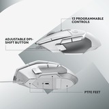 Logitech G502 X, Souris gaming Blanc