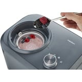 Medion LIFE Machine à glace MD 10169, Sorbetière Noir/en acier inoxydable