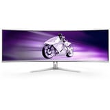 Philips Evnia 8000 49M2C8900L/00 écran plat de PC 124,2 cm (48.9") 5120 x 1440 pixels Dual QHD QD-OLED Blanc Moniteur UltraWide gaming incurvé Blanc, 1x DisplayPort, 2x HDMI, 1x USB-C, 4x USB-A, 144 Hz, 124,2 cm (48.9"), 5120 x 1440 pixels, Dual QHD, QD-OLED, 0,03 ms, Blanc
