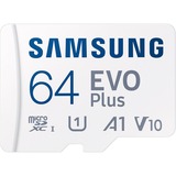 SAMSUNG EVO Plus 64 GB microSDXC (2024), Carte mémoire Blanc