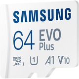 SAMSUNG EVO Plus 64 GB microSDXC (2024), Carte mémoire Blanc