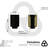 Thermal Grizzly DeltaMate Extender - MF28, Connecteur Noir
