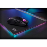 Thermaltake Argent M5 souris Ambidextre RF Wireless + Bluetooth + USB Type-A Optique 16000 DPI, Souris gaming Noir, Ambidextre, Optique, RF Wireless + Bluetooth + USB Type-A, 16000 DPI, Noir