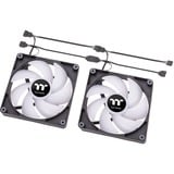 Thermaltake CT120 Ventilateur de refroidissement PC ARGB Sync ventilateurs de boîtier Noir, 2 pièces, 120 x 120 x 25 mm, PWM