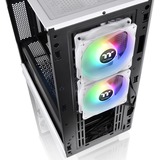 Thermaltake Divider 370 TG ARGB, Moyenne tour Blanc, 2x USB-A 3.2 (5 Gbit/s), 1x Audio, Window-kit