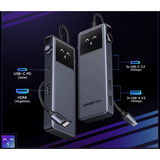 UGREEN 35998 hub & concentrateur USB Type-C 10000 Mbit/s, Station d'accueil Argent, USB Type-C, HDMI, USB 3.2 Gen 1 (3.1 Gen 1) Type-A, USB Type-C, 10000 Mbit/s, 100 W, 4K Ultra HD