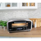 Unold Pizzaofen Enzo 68916 Machine et four à pizzas 1 pizza(s) 2100 W Acier inoxydable four à pizza électrique Acier inoxydable/Noir, 1 pizza(s), Acier inoxydable, Numérique, 500 °C, 1 h, 0,9 m