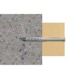 fischer SXR 6x60 Z, 503233, Cheville Gris clair