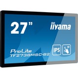 iiyama ProLite TF2738MSC-B2 27" Moniteur  Noir, Tactile, DVI, HDMI, DisplayPort, Audio