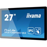 iiyama ProLite TF2738MSC-B2 27" Moniteur  Noir, Tactile, DVI, HDMI, DisplayPort, Audio