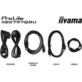 iiyama ProLite XB2797QSU-B1 27" Moniteur Noir (Mat), 1x DisplayPort, 2x HDMI, 2x USB-C, 2x USB-A, 68,6 cm (27"), 2560 x 1440 pixels, Quad HD, LED, 1 ms, Noir