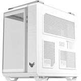 ASUS TUF GAMING GT502 Horizon TG ARGB White Midi Tower Blanc, boîtier pc Blanc | 2x USB-A | 1x USB-C | RGB | Verre Trempé
