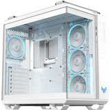 ASUS TUF GAMING GT502 Horizon TG ARGB White Midi Tower Blanc, boîtier pc Blanc | 2x USB-A | 1x USB-C | RGB | Verre Trempé