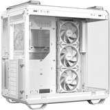 ASUS TUF GAMING GT502 Horizon TG ARGB White Midi Tower Blanc, boîtier pc Blanc | 2x USB-A | 1x USB-C | RGB | Verre Trempé