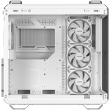 ASUS TUF GAMING GT502 Horizon TG ARGB White Midi Tower Blanc, boîtier pc Blanc | 2x USB-A | 1x USB-C | RGB | Verre Trempé