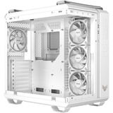ASUS TUF GAMING GT502 Horizon TG ARGB White Midi Tower Blanc, boîtier pc Blanc | 2x USB-A | 1x USB-C | RGB | Verre Trempé