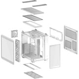ASUS  boîtier midi tower Blanc | 2x USB-A | 1x USB-C | RGB | Verre Trempé