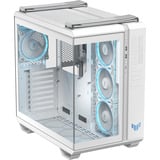 ASUS  boîtier midi tower Blanc | 2x USB-A | 1x USB-C | RGB | Verre Trempé