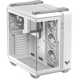 ASUS  boîtier midi tower Blanc | 2x USB-A | 1x USB-C | RGB | Verre Trempé