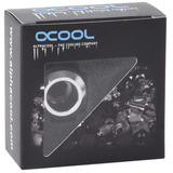 Alphacool Eiszapfen PRO 13mm HardTube Fitting G1/4 - Chrome, Connecteur Argent