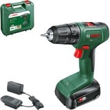 Bosch BOSCH EasyDrill 18V-40 (1x2.0Ah) COUVERTURE, Perceuse/visseuse Vert/Noir, Perceuse à poignée pistolet, Sans clé, Sans brosse, Noir, Vert, 1,3 cm, 1630 tr/min