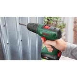 Bosch BOSCH EasyDrill 18V-40 (1x2.0Ah) COUVERTURE, Perceuse/visseuse Vert/Noir, Perceuse à poignée pistolet, Sans clé, Sans brosse, Noir, Vert, 1,3 cm, 1630 tr/min