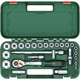 Bosch Set de cliquet 1/2" avec douilles, 25 pièces, Clés mixtes à cliquet Vert