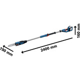 Bosch Ébrancheur télescopique sans fil GKE 18V-25 TP Professional solo, Scie à chaîne Bleu