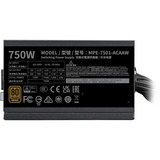 Cooler Master , 750 Watt alimentation  Noir