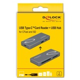 DeLOCK 91754 lecteur de carte mémoire USB 3.2 Gen 1 (3.1 Gen 1) Type-C Gris Gris, CFast, CFast 2.0, MMC, MMC Mobile, RS-MMC, SD, SDHC, SDXC, Gris, 5000 Mbit/s, Métal, Windows 8.1 32-bit / 8.1 64-bit, 10 32-bit / 10 64-bit Mac OS 10.15.2, USB 3.2 Gen 1 (3.1 Gen 1) Type-C