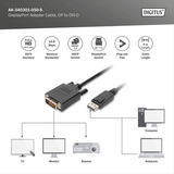 Digitus AK-340301-050-S, Adaptateur Noir