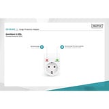 Digitus Adaptateur de protection contre les surtensions Blanc