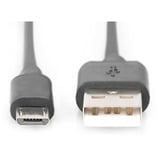 Digitus Câble de connexion USB 2.0 USB-A (mâle) > Micro-USB (mâle) Noir