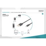 Digitus Câble de connexion USB 2.0 USB-A (mâle) > Micro-USB (mâle) Noir