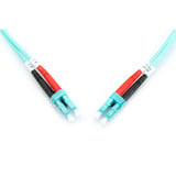 Digitus Câble de raccordement LWL, duplex, connecteur LC > LC, multimode OM3 Turquoise
